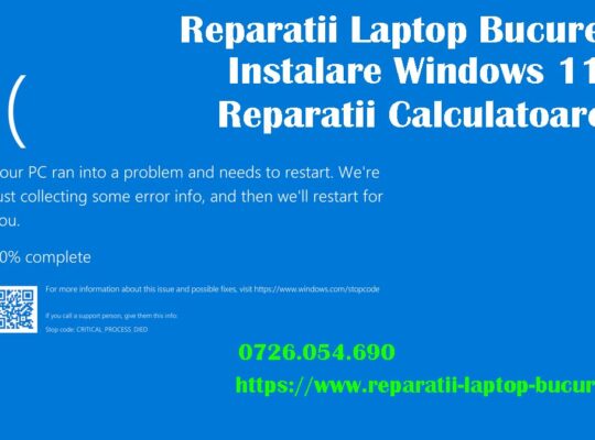 Reparatii laptop la domiciliu Instalare Windows Bucuresti Service PC